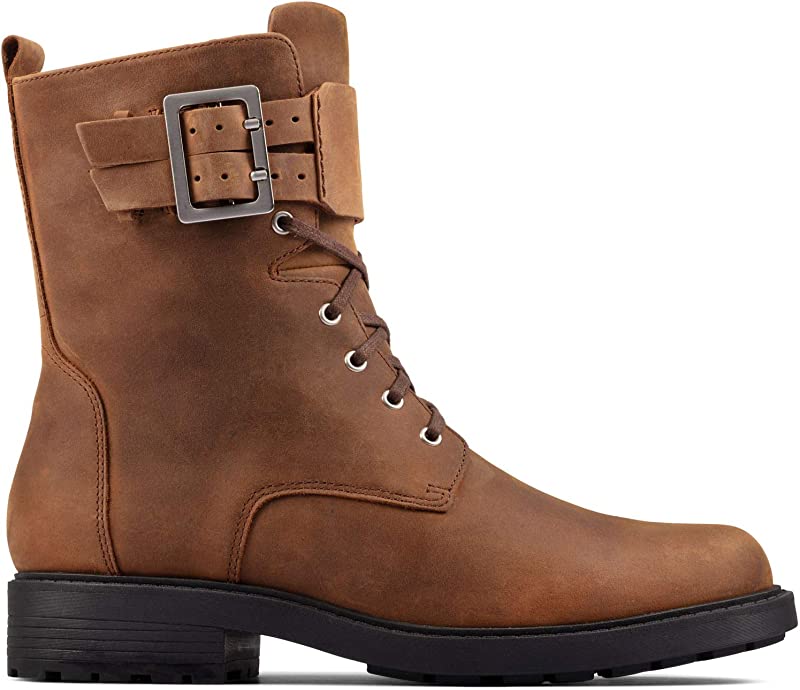 Botas de couro Clarks Orinoco 2 Lace para mulheres, marrom, tamanho 9,5 B(M) EUA