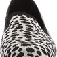 Clarks Carly Dream Loafer Feminino Flat Branco/Preto Interest Knit