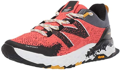 Tênis de corrida de trilha New Balance Hierro V5 feminino Toro vermelho/preto