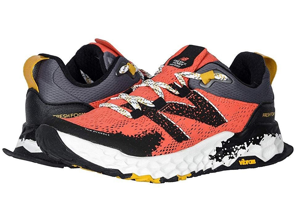Tênis de corrida de trilha New Balance Hierro V5 feminino Toro vermelho/preto