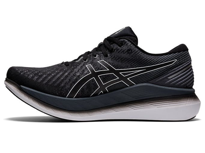 Tênis de corrida ASICS Glideride 2 masculino, preto/cinza, tamanho 12,5 D (M) EUA