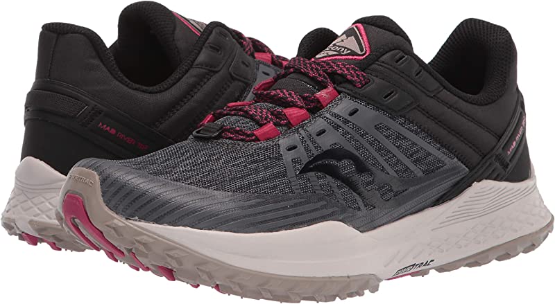 Tênis de trilha Saucony Mad River TR2 feminino, cinza/preto