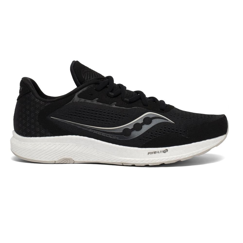 Tênis de corrida Saucony Freedom 4 masculino, preto/pedra