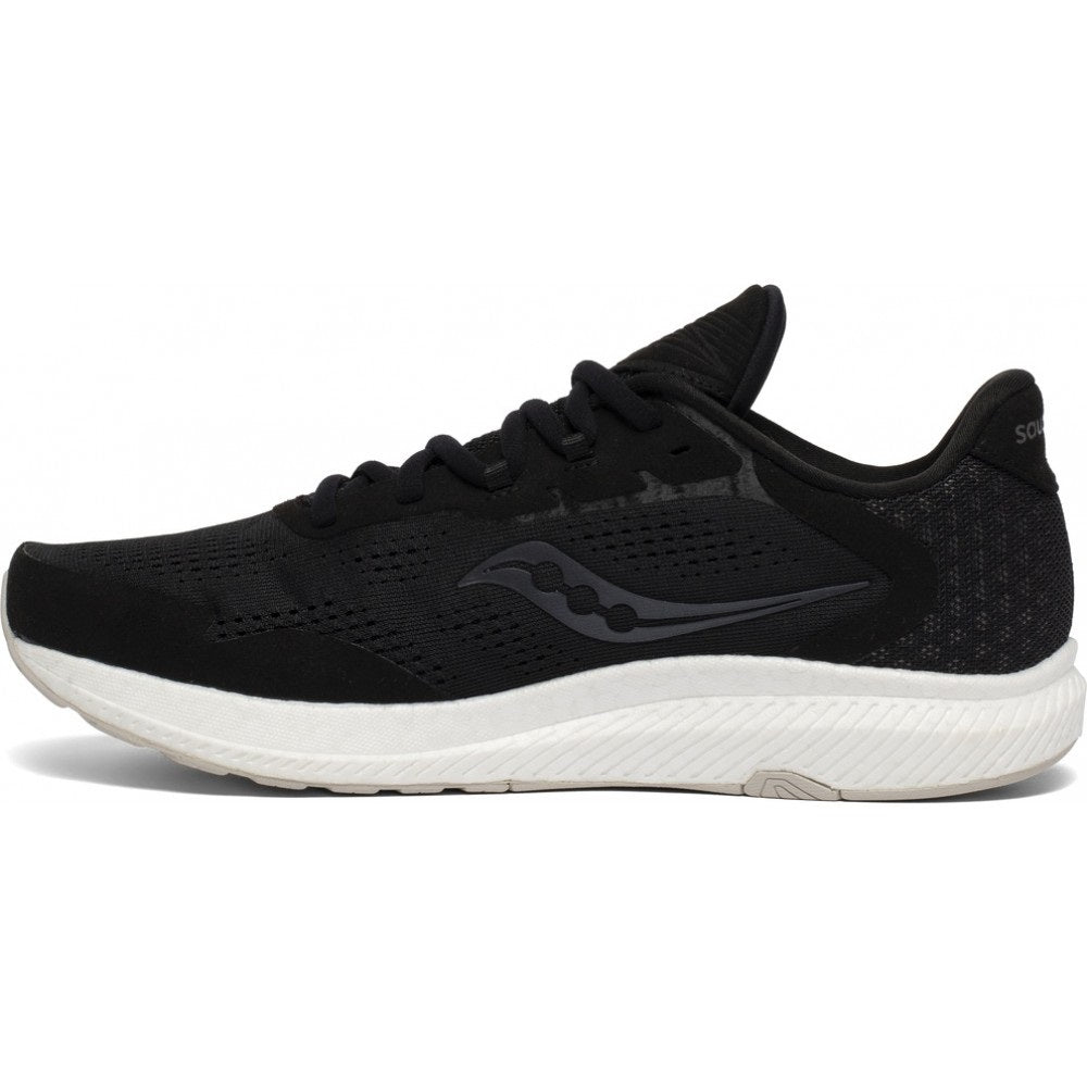 Tênis de corrida Saucony Freedom 4 masculino, preto/pedra