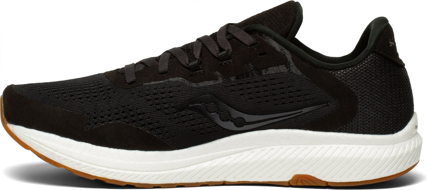 Tênis de corrida Saucony Freedom 4 feminino, preto/goma