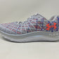 Tênis de corrida Under Armour FLOW Velociti Wind PRZM feminino, cinza