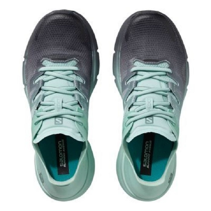 Tênis de corrida feminino Salomon Predict RA preto/gelo/treliça