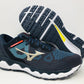 Tênis de corrida Mizuno Wave Horizon 5 masculino, Ink/Palti, tamanho 8 D(M) EUA