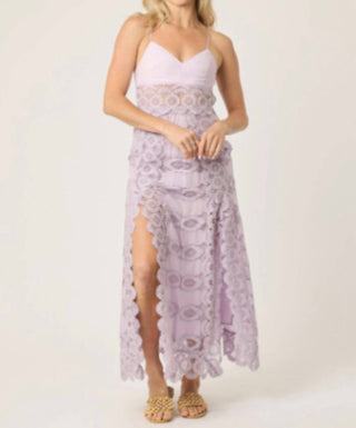 Btb Los Angeles - Vestido Longo Madeira