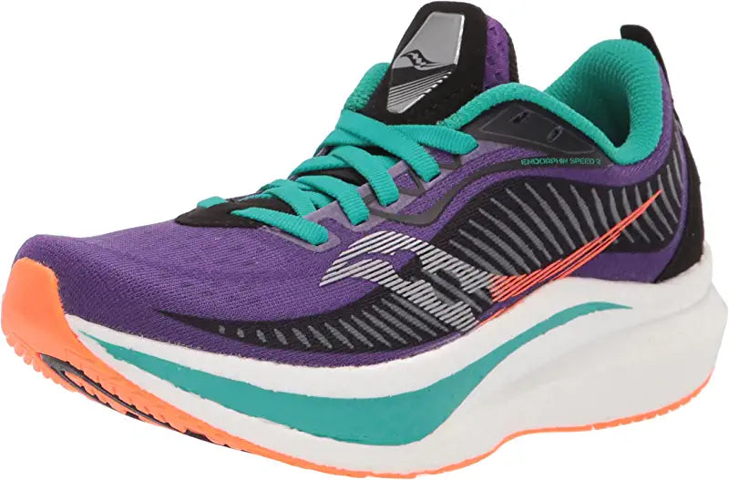 Tênis de corrida Saucony Endorphin Speed ​​2 feminino, Concord/Jade, tamanho 9 B(M) EUA