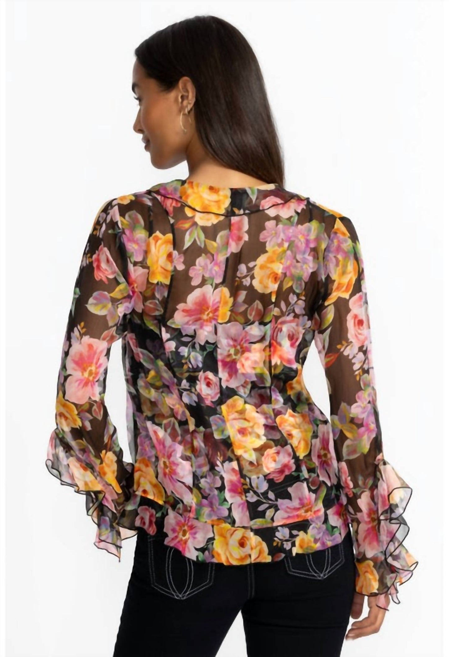 Johnny Was - KYLIE RUFFLE BLOUSE