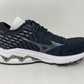 Tênis de corrida Mizuno Wave Inspire 17 feminino, preto/platina, tamanho 12 B(M) EUA
