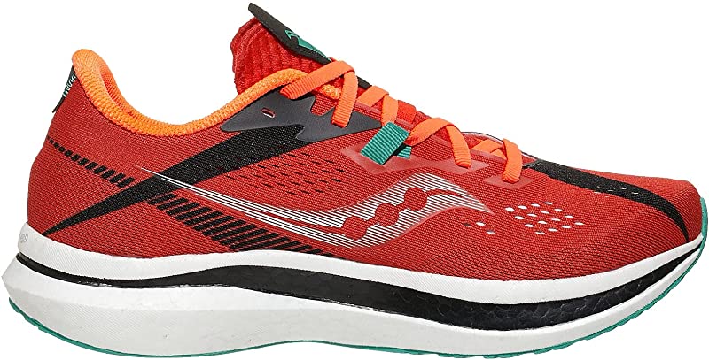 Tênis de corrida Saucony Endorphin Pro 2 masculino escarlate/preto