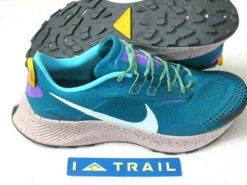 Tênis de corrida Nike Pegasus Trail 3 masculino, azul-petróleo místico/cinza