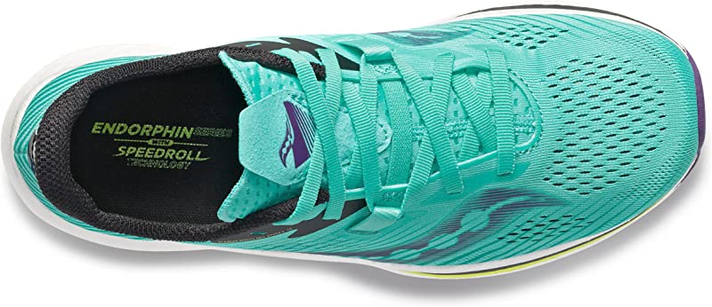 Tênis de corrida Saucony Endorphin Pro 2 feminino, menta fresca/ácido, tamanho 10 B(M) EUA