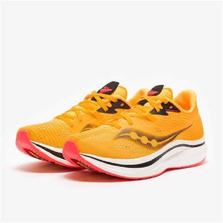 Tênis de corrida Saucony Endorphin Pro 2 masculino VIZIGLD/VIZIRED tamanho 11 D(M) EUA