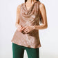 Joseph Ribkoff - Cowl Neck Sleeveless Satin Tank