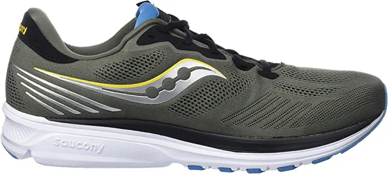 Tênis de corrida Saucony Ride 14 masculino, ROCKFACE/Topaz, tamanho 9 D(M) EUA