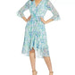 Adrianna Papell - Printed Chiffon Wrap Dress