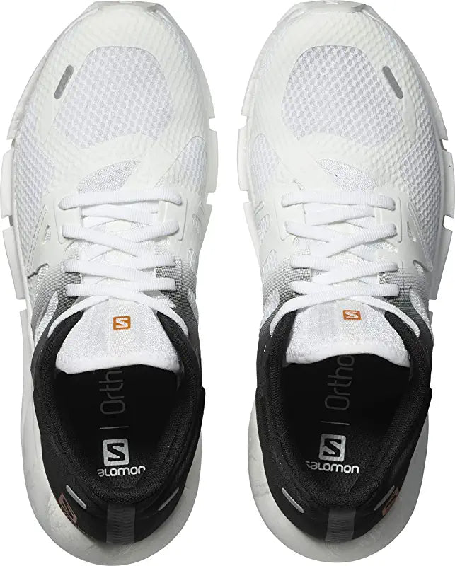 Tênis de corrida Salomon PREDICT2 feminino, branco/preto/branco