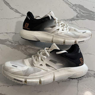 Tênis de corrida Salomon PREDICT2 feminino, branco/preto/branco