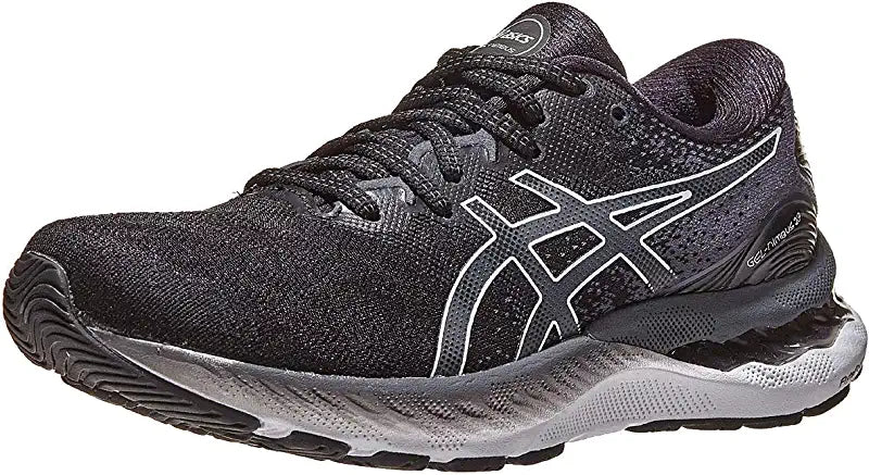 Tênis de corrida feminino ASICS Gel-Nimbus 23, preto, tamanho 11 B(M) EUA