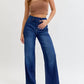 Cello - High Rise Pull-on Wide Leg Jeans