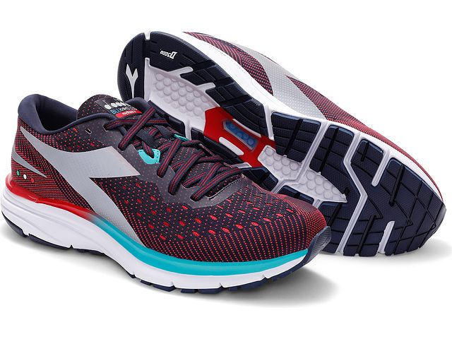 Tênis de corrida Diadora Mythos Blushield 6 masculino, preto, tamanho 10 D(M) EUA