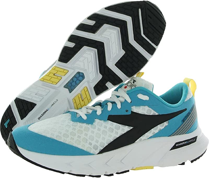 Tênis de corrida feminino Diadora Mythos Blushield Volo branco/azul