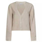 Calvin Klein - V Neck Cropped Wool Cardigan