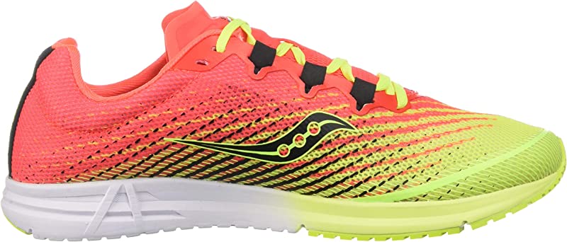 Tênis de corrida de estrada Saucony Type A9 feminino, verde limão/rosa