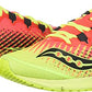 Tênis de corrida de estrada Saucony Type A9 feminino, verde limão/rosa