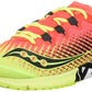 Tênis de corrida de estrada Saucony Type A9 feminino, verde limão/rosa