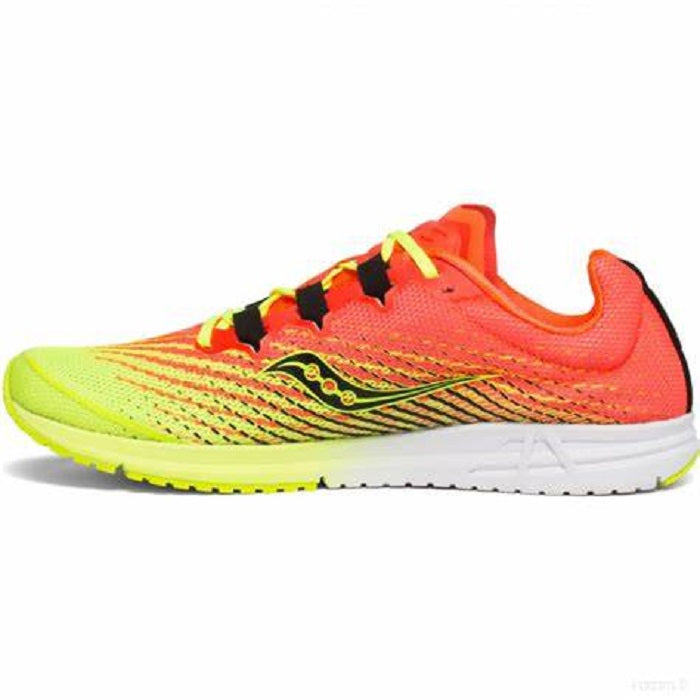 Tênis de corrida de estrada Saucony Type A9 feminino, verde limão/rosa