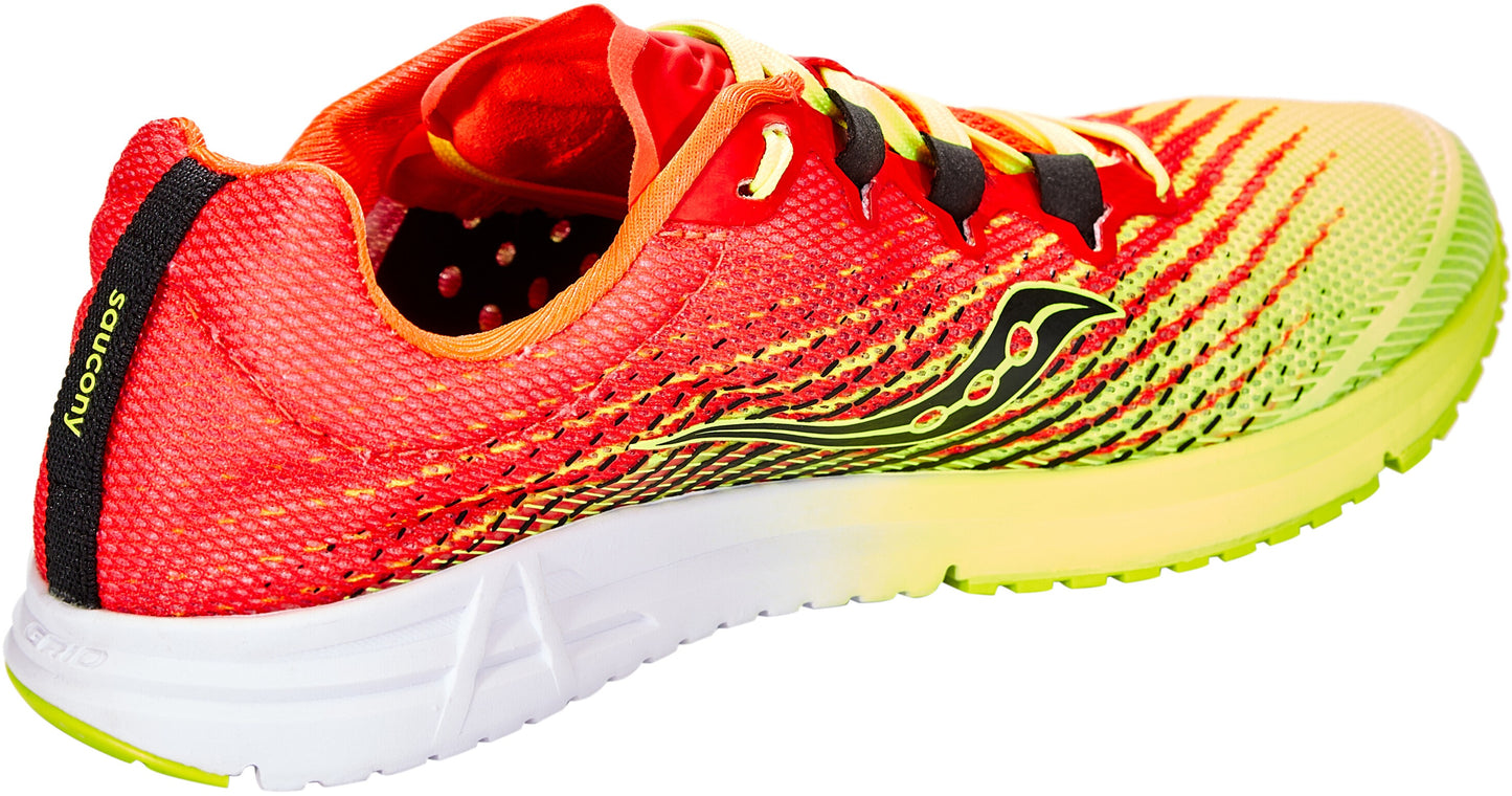 Tênis de corrida de estrada Saucony Type A9 feminino, verde limão/rosa