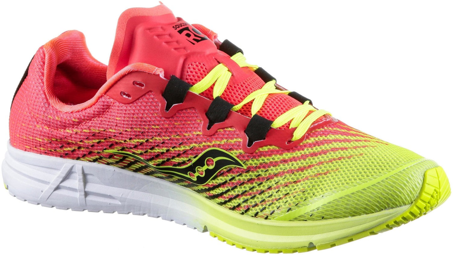 Tênis de corrida de estrada Saucony Type A9 feminino, verde limão/rosa, tamanho 7,5 B(M) EUA