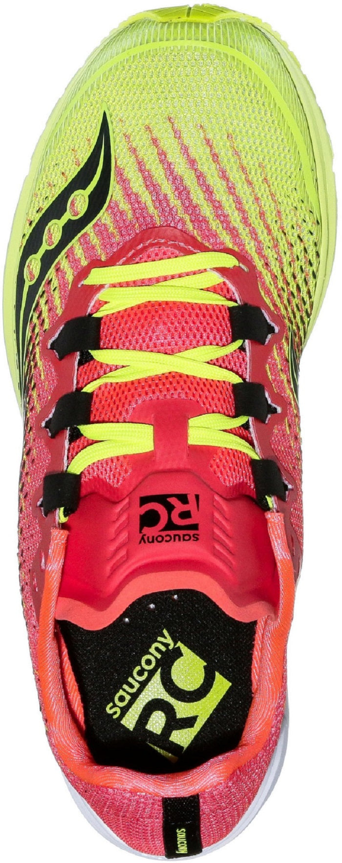 Tênis de corrida de estrada Saucony Type A9 feminino, verde limão/rosa, tamanho 7,5 B(M) EUA