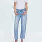 Pistola - Lexi Mid Rise Bowed Straight Jeans