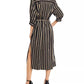 7 For All Mankind - Striped Midi Dress