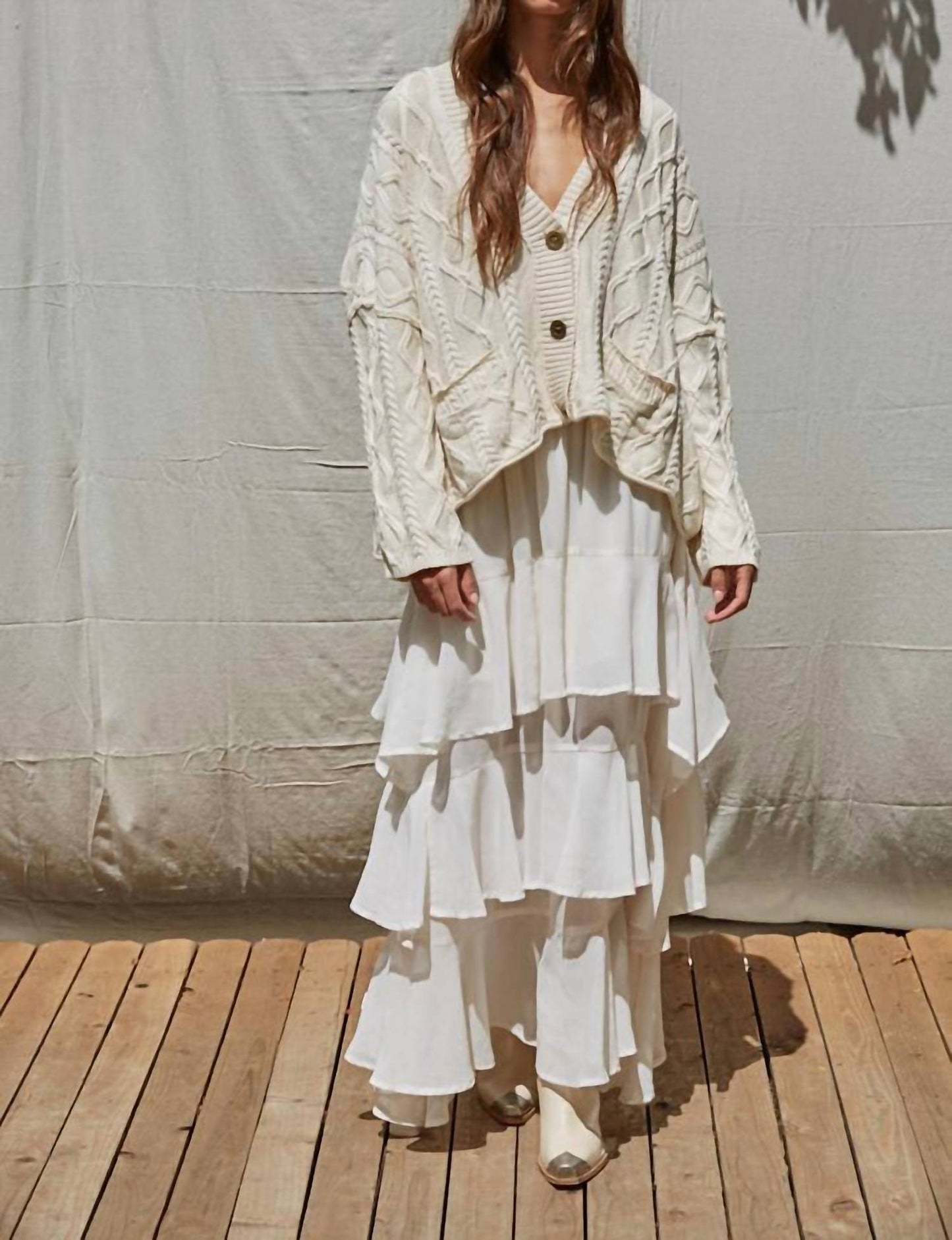 By Together - Anais Cable Knit Cardigan
