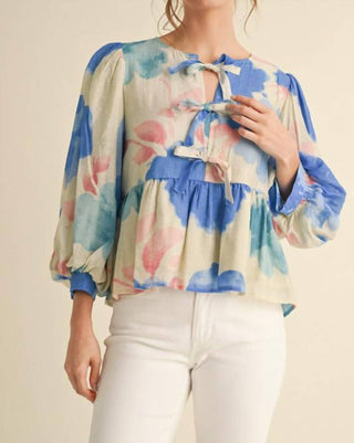 Jodifl - Meyer Puff Sleeve Bow Top