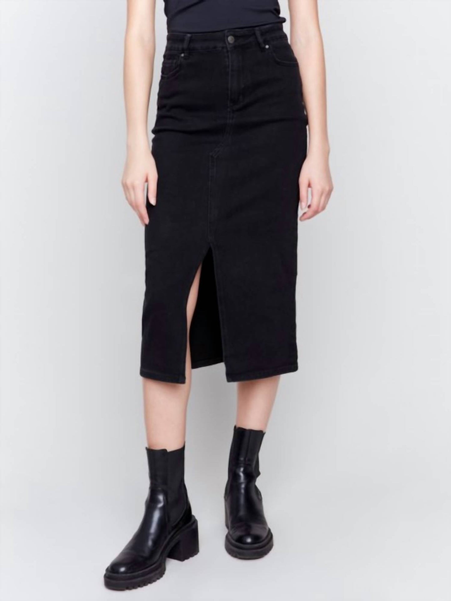 Charlie B - Long Denim Skirt