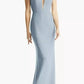 Dessy - Sheer Plunge Neckline Strapless Column Dress