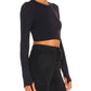 Spiritual Gangster - SERENE TWIST BACK LONG SLEEVE TOP