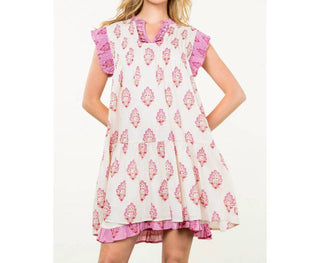 Thml - Sleeveless Pintuck Floral Print Dress