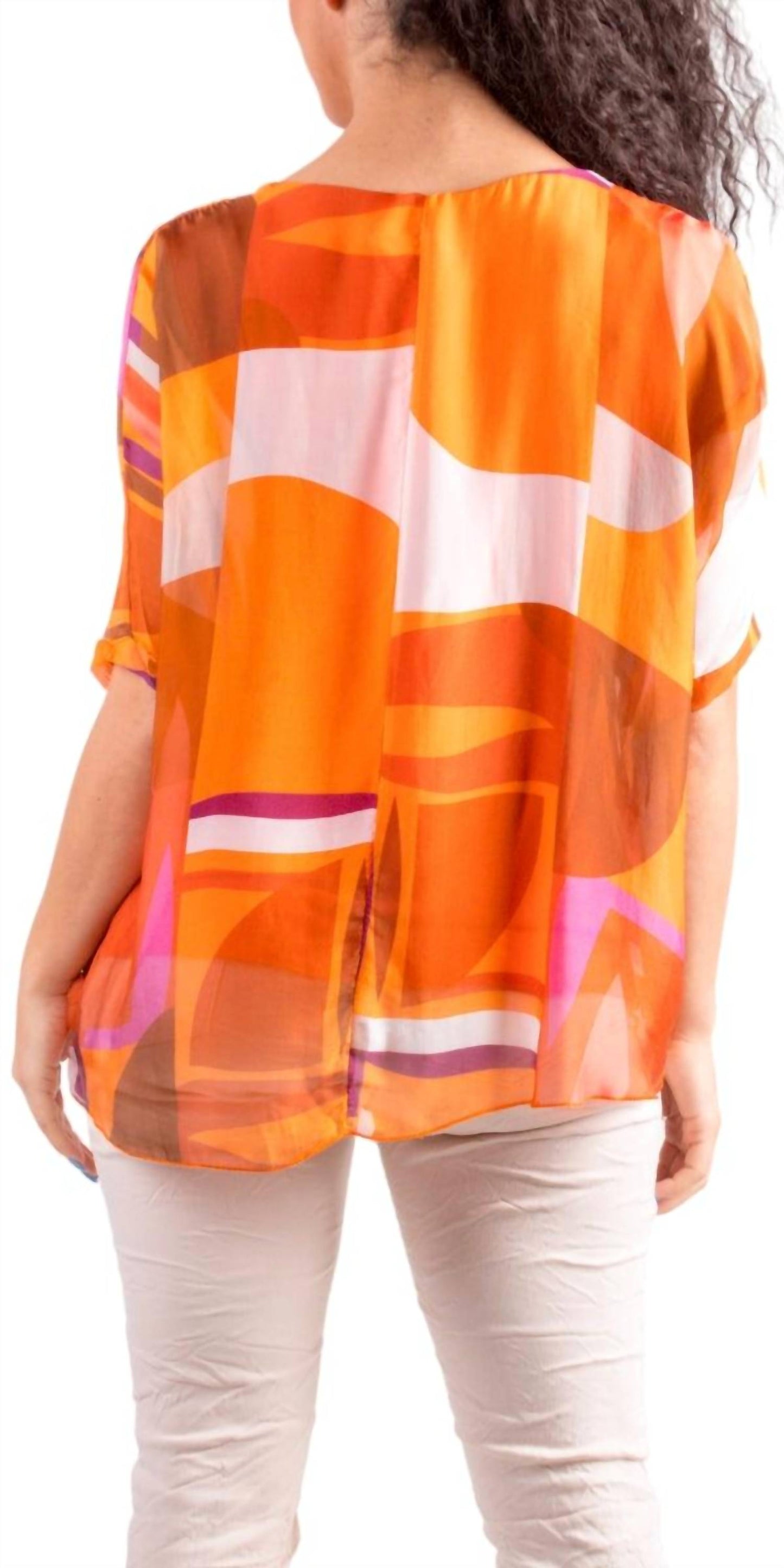 Gigi Moda - Carmelina Graphic Silk Kaftan