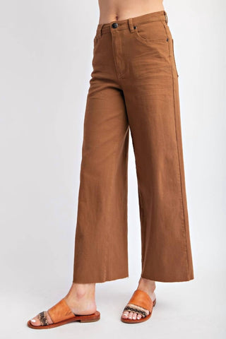 Calça Easel - Sarja elástica macia de cintura alta