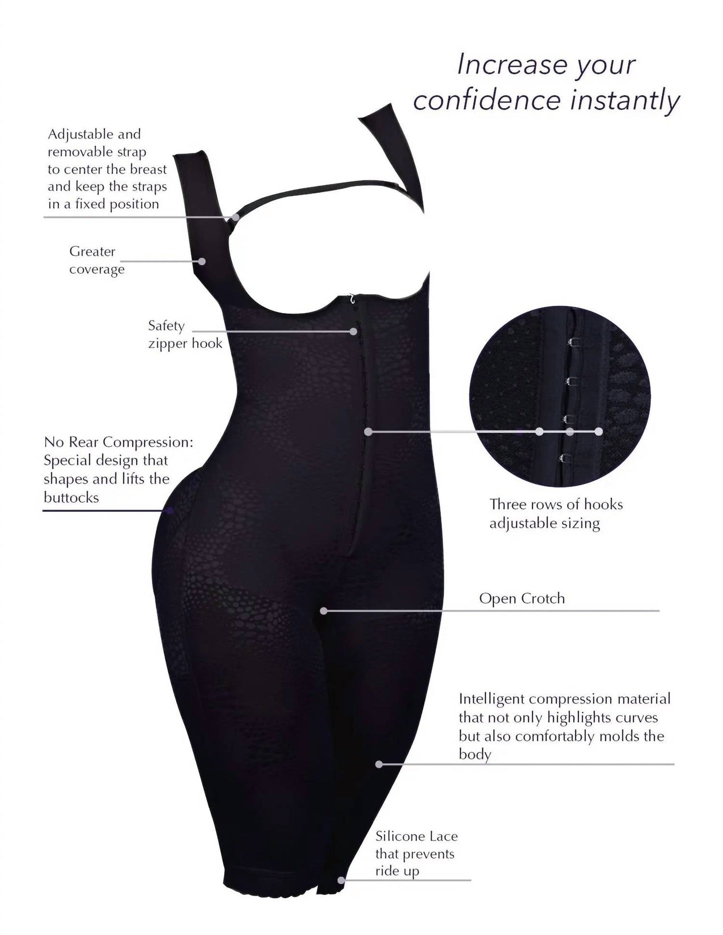 Siluets - High Waist Thigh Slimmer – Colombian Shapewear For Tummy Control & Butt Lifting