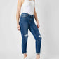 Judy Blue - Mid Rise Destroy Slim Jeans