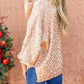 And The Why - Leopard Printed Balloon Sleeve Pullover Sweater